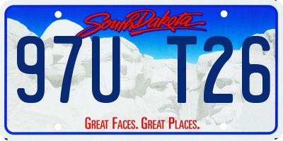 SD license plate 97UT26