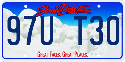 SD license plate 97UT30