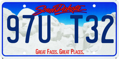 SD license plate 97UT32
