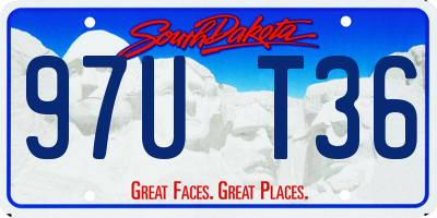 SD license plate 97UT36