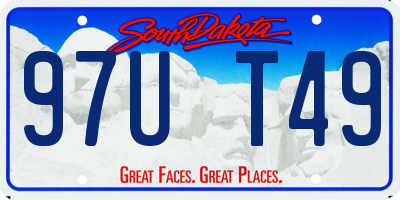 SD license plate 97UT49