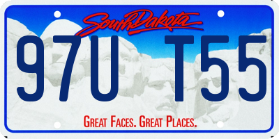 SD license plate 97UT55