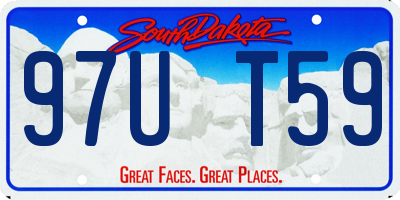 SD license plate 97UT59
