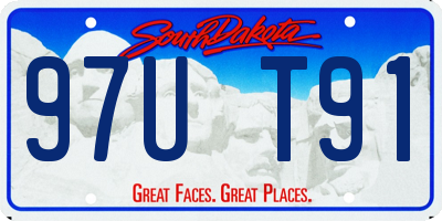 SD license plate 97UT91