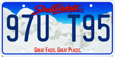 SD license plate 97UT95
