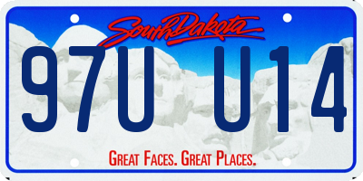 SD license plate 97UU14