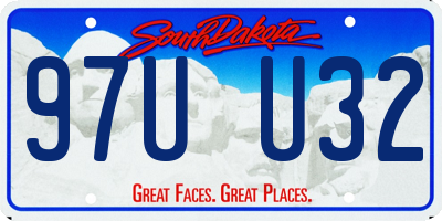 SD license plate 97UU32