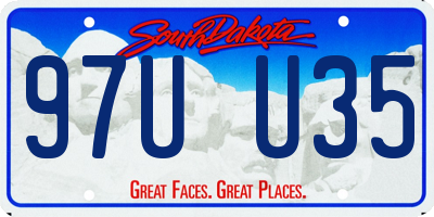 SD license plate 97UU35