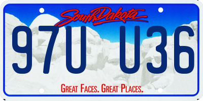 SD license plate 97UU36