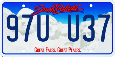 SD license plate 97UU37