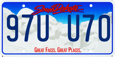 SD license plate 97UU70
