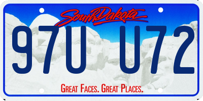 SD license plate 97UU72