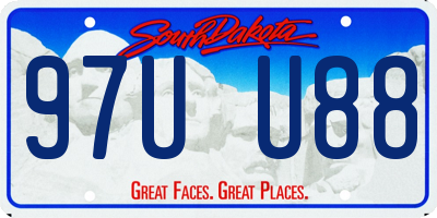 SD license plate 97UU88