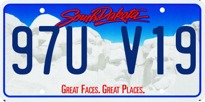 SD license plate 97UV19