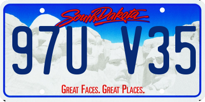 SD license plate 97UV35