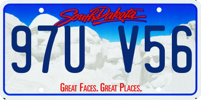 SD license plate 97UV56