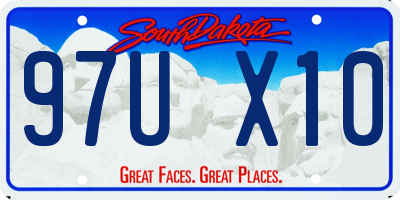 SD license plate 97UX10