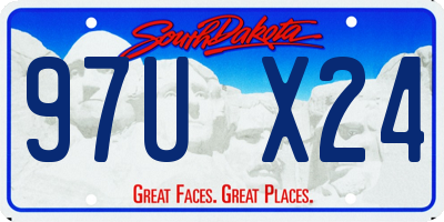 SD license plate 97UX24