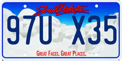 SD license plate 97UX35