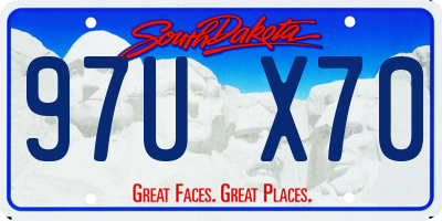 SD license plate 97UX70