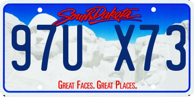 SD license plate 97UX73