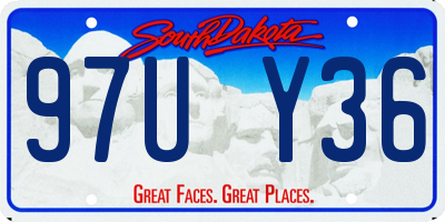 SD license plate 97UY36