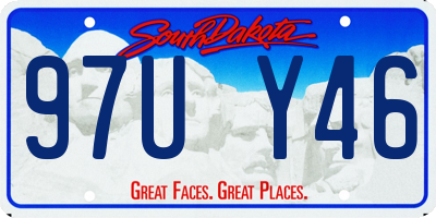 SD license plate 97UY46