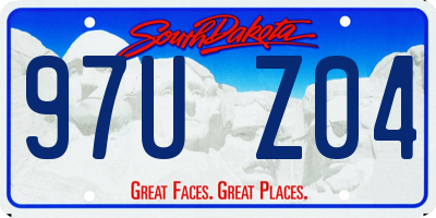 SD license plate 97UZ04