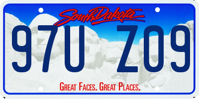 SD license plate 97UZ09