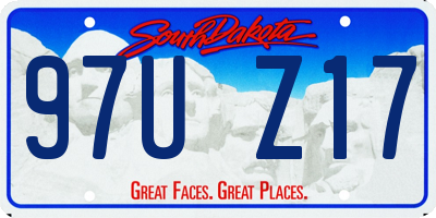 SD license plate 97UZ17
