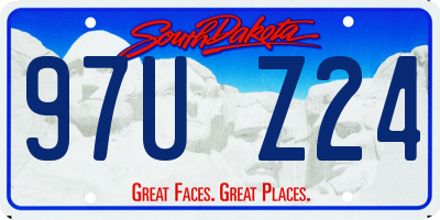 SD license plate 97UZ24