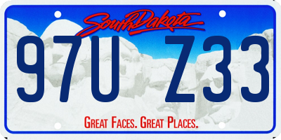 SD license plate 97UZ33