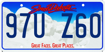 SD license plate 97UZ60