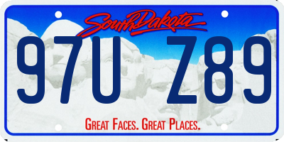 SD license plate 97UZ89