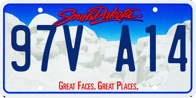 SD license plate 97VA14