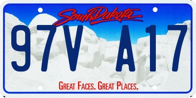 SD license plate 97VA17