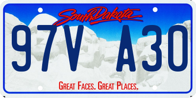 SD license plate 97VA30