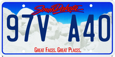 SD license plate 97VA40
