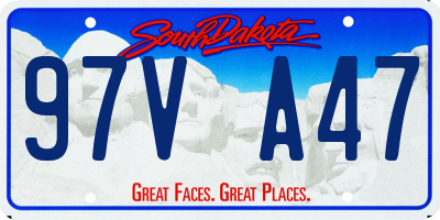 SD license plate 97VA47