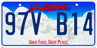 SD license plate 97VB14