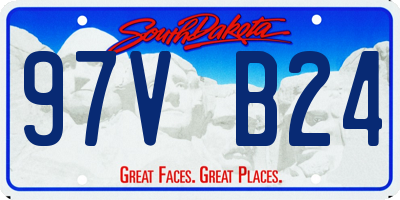 SD license plate 97VB24