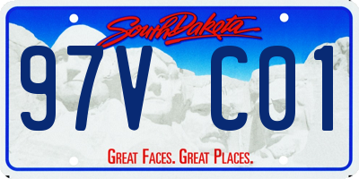 SD license plate 97VC01