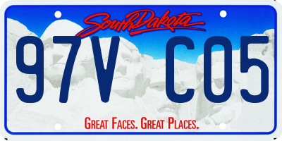 SD license plate 97VC05