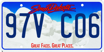 SD license plate 97VC06
