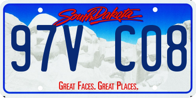 SD license plate 97VC08