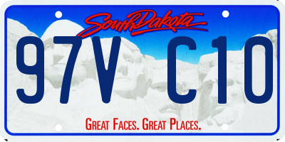 SD license plate 97VC10