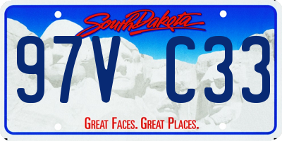 SD license plate 97VC33