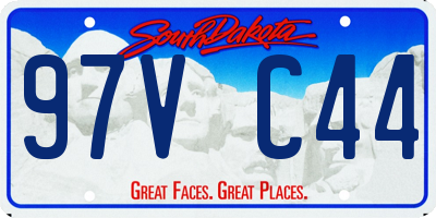 SD license plate 97VC44