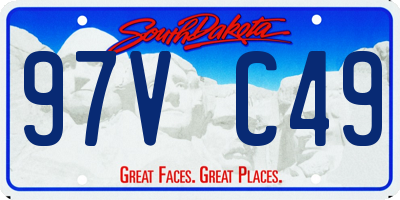 SD license plate 97VC49
