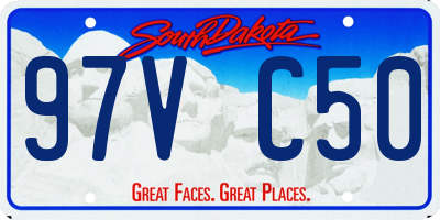 SD license plate 97VC50
